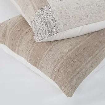 Striped Natural Kilim Pillow