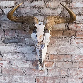 Geode Wildebeest Skull