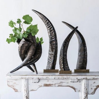 Water Buffalo Horn Centerpiece