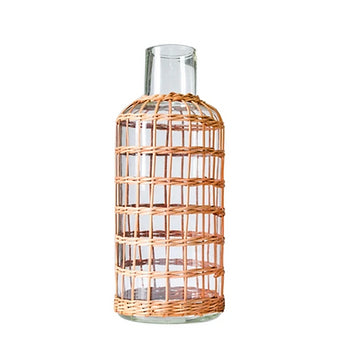 Rattan Cage Vase Carafe Medium
