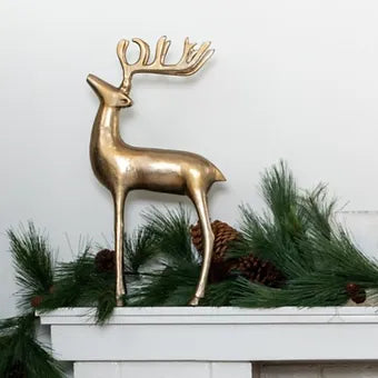 Evergreen Reindeer Statue