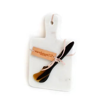 Marble cheese board | Horn knife Set