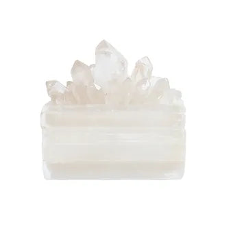 Selenite + Quartz Coffee Table Box