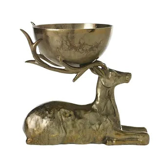 Brass Stag Bowl