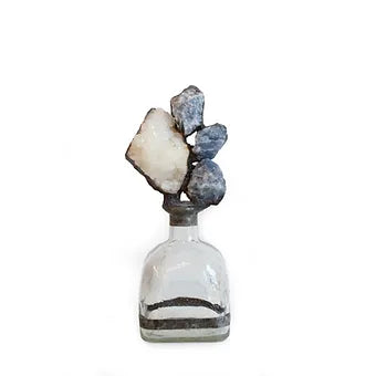 Blue Calcite Geode Bottle