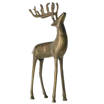 Evergreen Reindeer Statue