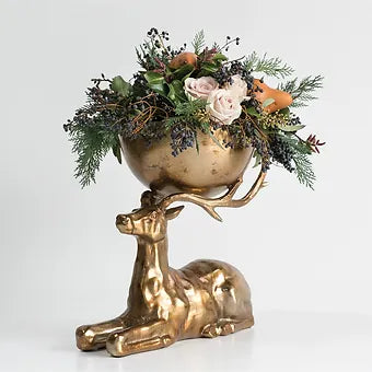 Brass Stag Bowl