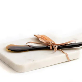Marble cheese board | Horn knife Set
