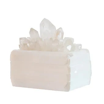 Selenite + Quartz Coffee Table Box