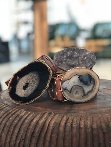 Leather Belt - Agate