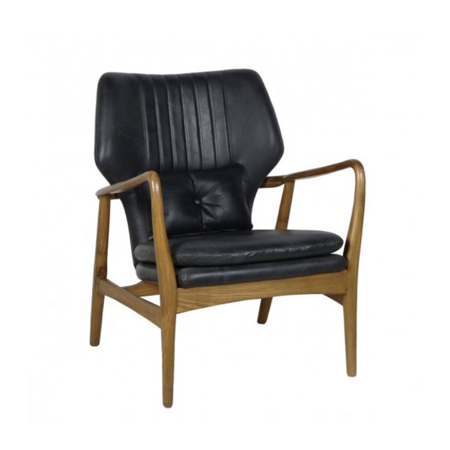 Leather Helsinki Chair - Coal