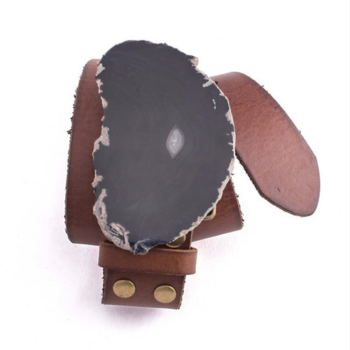 Leather Belt - Agate