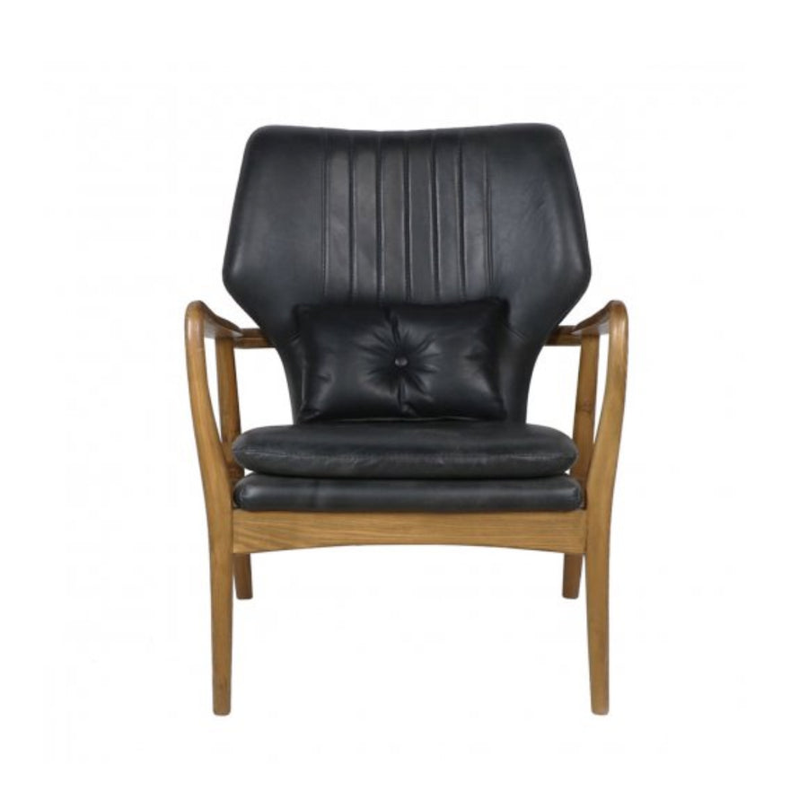 Leather Helsinki Chair - Coal