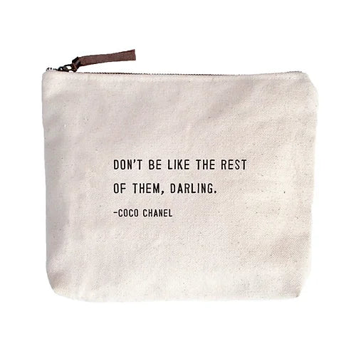 Coco Chanel Canvas Pouch