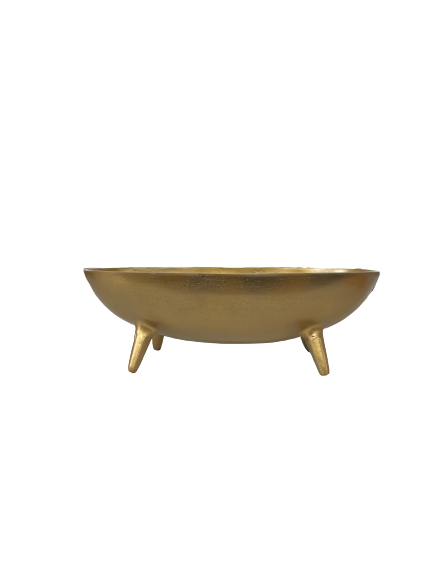 Antiqued Brass Footed Bowl