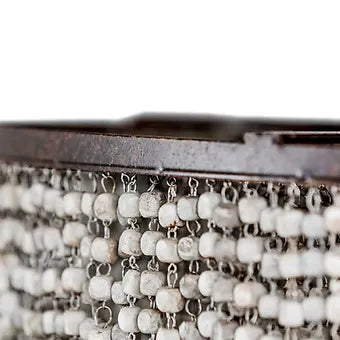 Wood Bead Chandelier