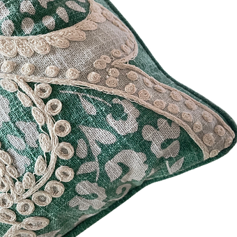 Green Lotus Pillow