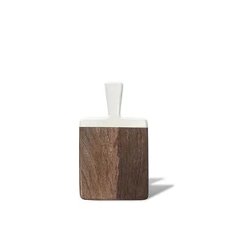 Montes Doggett White Dipped Teak Cutting Board