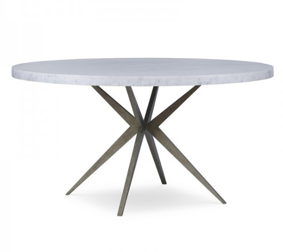 54" Carrara Marble Dining Table