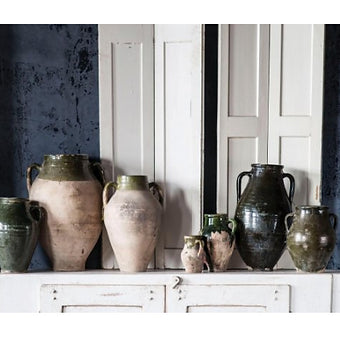 Vintage Mediterranean Olive Jars