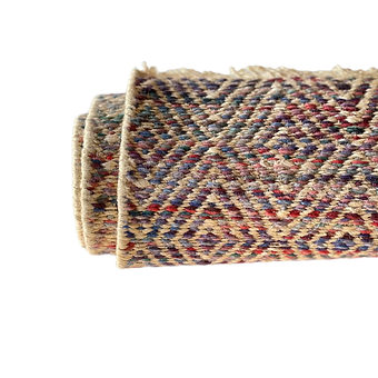 Jewel Tone Jute Rug