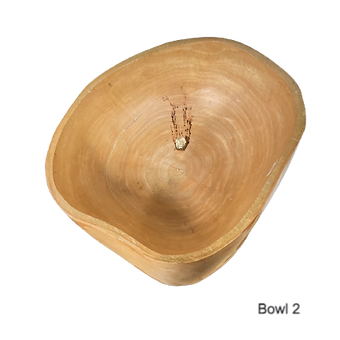 Carved Mango Wood Bowl