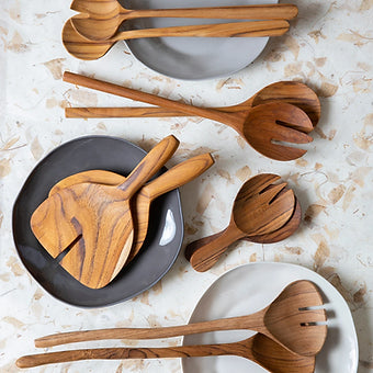 Teak Serving Set
