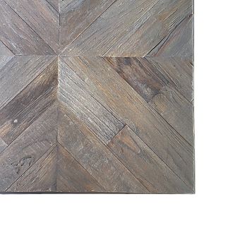 Reclaimed Wood and Iron Side Table - Floor Model