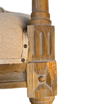 Tufted Linen Bench - FLOOR MODEL