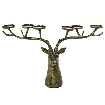 Stag Pillar Holder