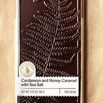 Wildwood Cardamom and Honey Caramel Chocolate Bar