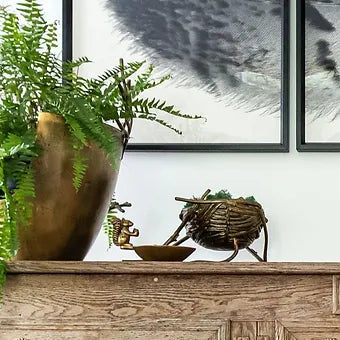 Brass Squirrel Dish