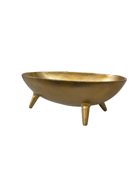 Antiqued Brass Footed Bowl