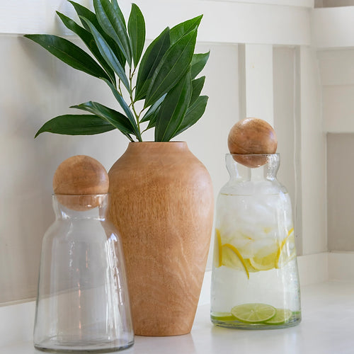 Glass & Mango Decanter