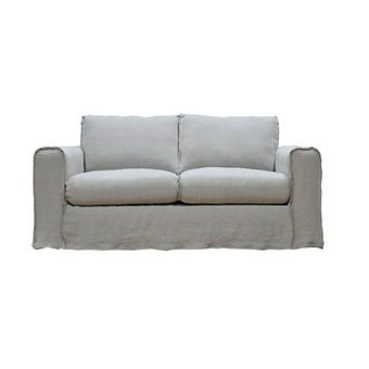 Linen Slipcover Loveseat - Floor Model