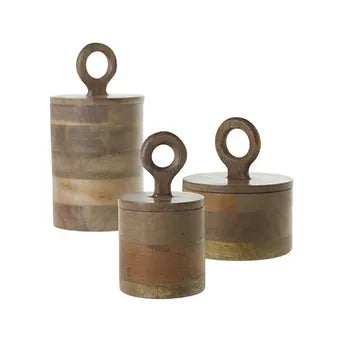 Mango Wood Canister