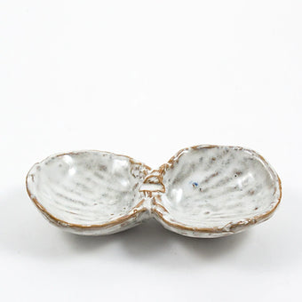 Oceanology Cherrystone Clam Salt + Pepper Dish