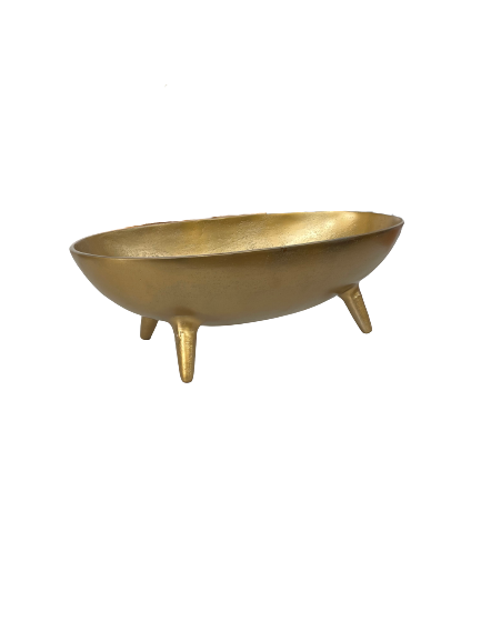 Antiqued Brass Footed Bowl