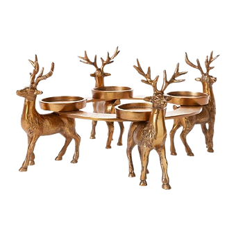 Reindeer Pillar Candle Holder