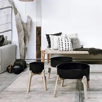 Black Tray Plant Stand - FLOOR MODEL