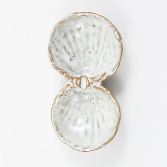 Oceanology Cherrystone Clam Salt + Pepper Dish