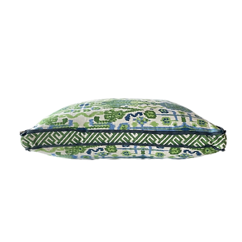 Bombay Pillow in Kelly and Blue