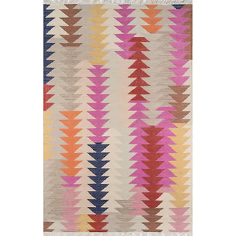 Wool Caravan Rug - Multicolor Arrow