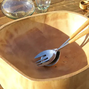 Carved Mango Wood Bowl