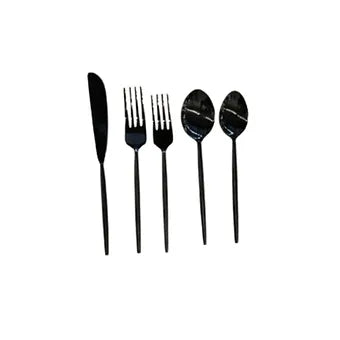Black Flatware Set of 5