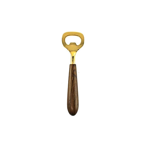 Gold & Wood Bottle Opener