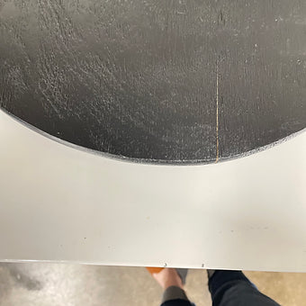 Black Mango Wood Round Board - Defect, Medium