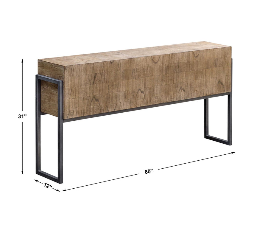 Mindi Wood Console