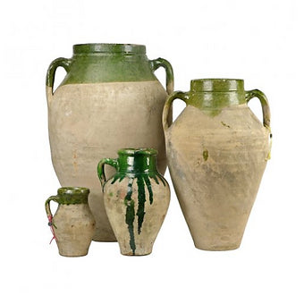 Vintage Mediterranean Olive Jars
