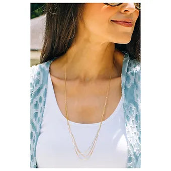 Glissando Gold Trio Necklace